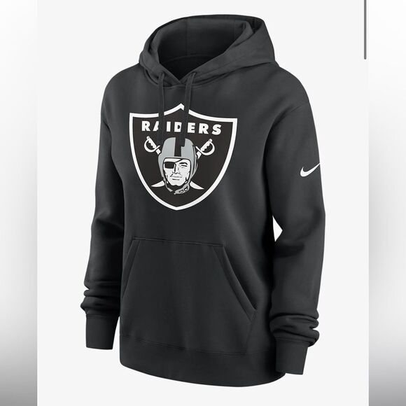 Nike‎ Logo Club (NFL Las Vegas Raiders)
Men’s Pullover Hoodie Black/Grey M NWT - Picture 1 of 5